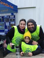 Carshalton Park's newest member Gaye Onsel with her family. April 2022